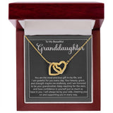 Granddaughter Precious Gift Interlocking Hearts Necklace