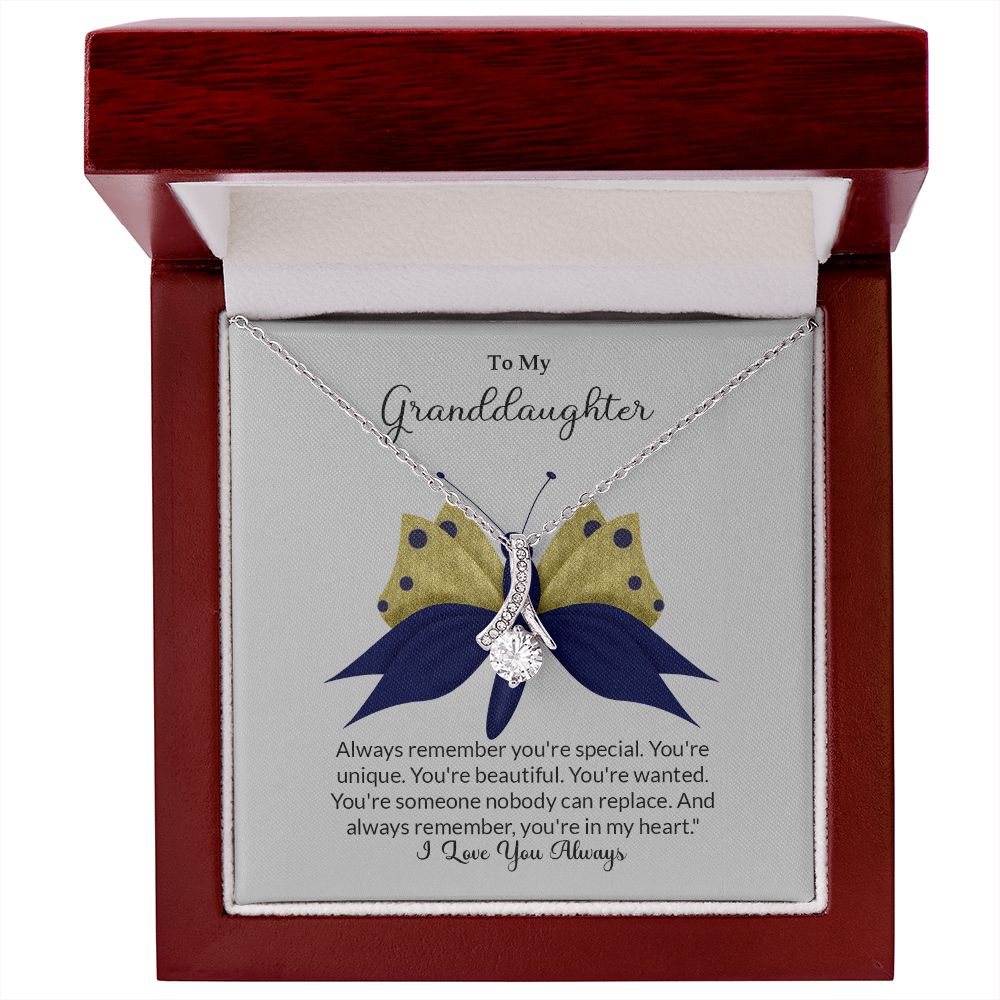 Granddaughter - You Are Special Butterfly - Alluring Beauty Necklace