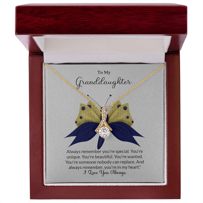 Granddaughter - You Are Special Butterfly - Alluring Beauty Necklace