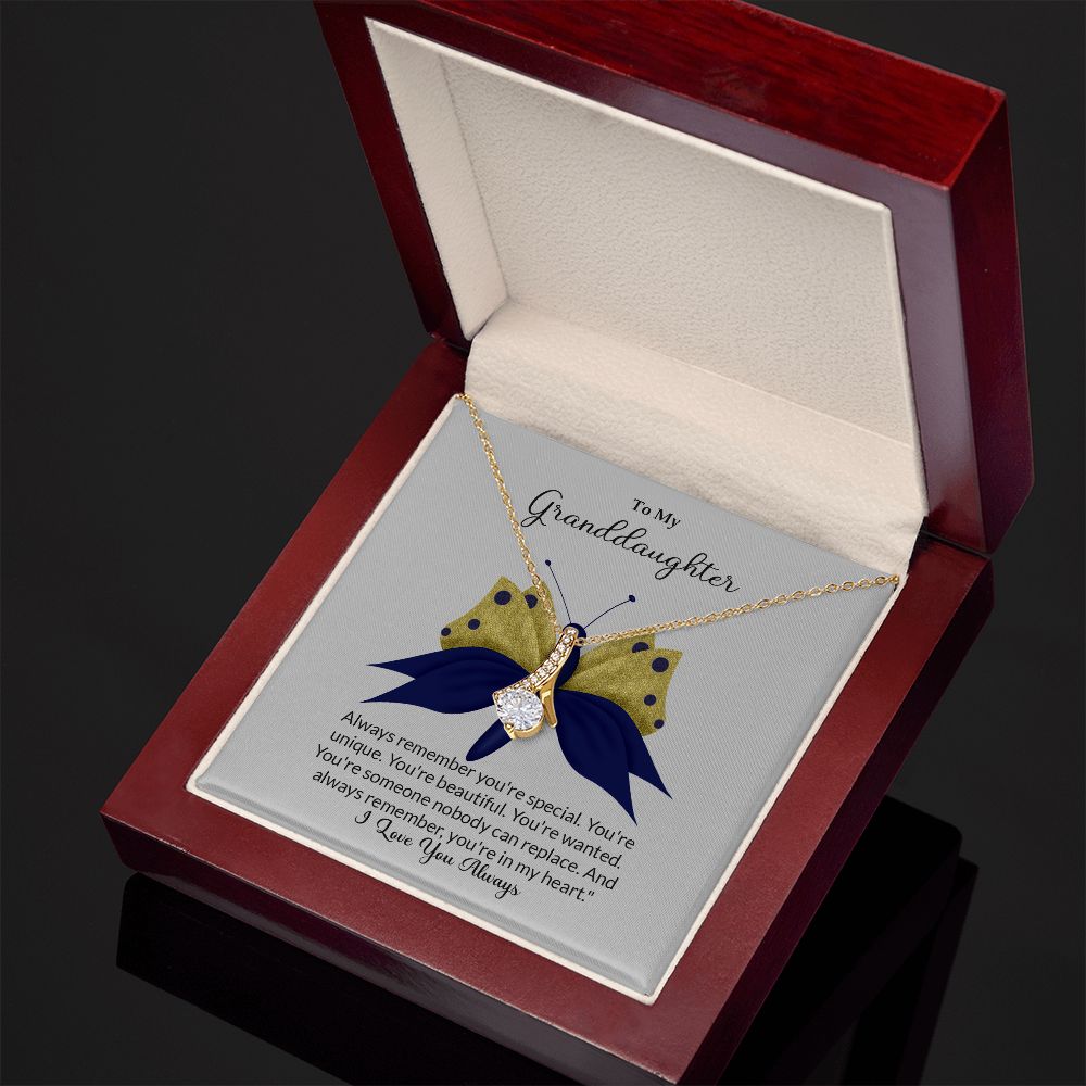 Granddaughter - You Are Special Butterfly - Alluring Beauty Necklace