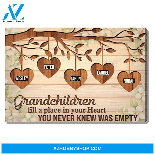 Grandkids Make Life Grand, Personalized Canvas