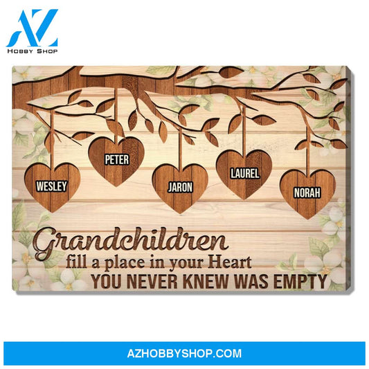 Grandkids Make Life Grand, Personalized Canvas