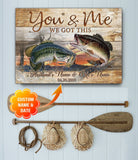 Bass Fish For Fishing Couple You And Me We Got This Canvas And Poster, Wall Decor Visual Art