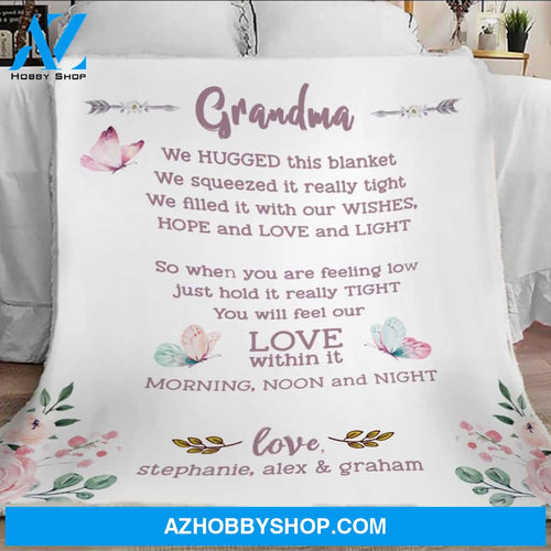 Grandma Blanket, Grandmother Blanket, Family Names Blanket Mimi Nana Blanket
