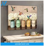 Grateful 2 Hummingbird Wall Art Canvas