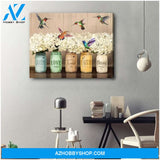 Grateful 2 Hummingbird Wall Art Canvas