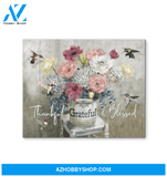 Grateful Hummingbird Wall Art Canvas