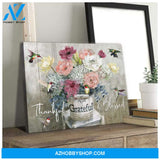 Grateful Hummingbird Wall Art Canvas