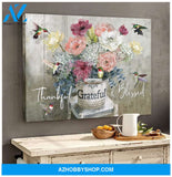 Grateful Hummingbird Wall Art Canvas
