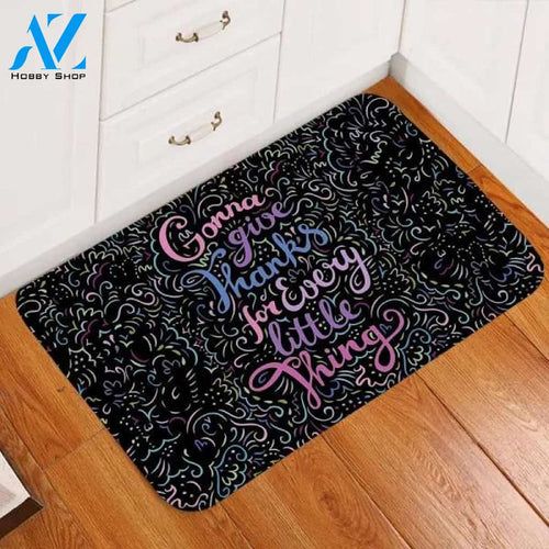 Grateful Quote Black SW1836 Door Mat
