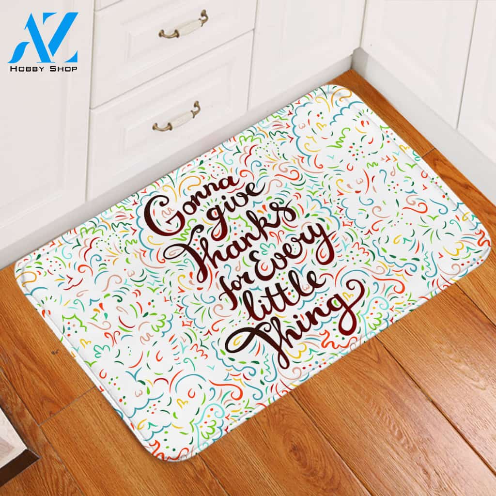 Grateful Quote Door Mat