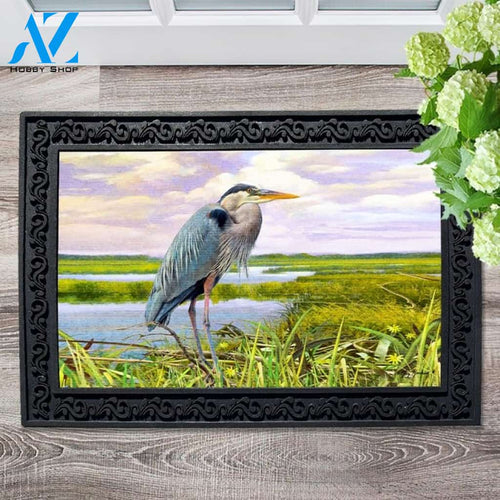 Great Blue Heron Doormat - 18" x 30"