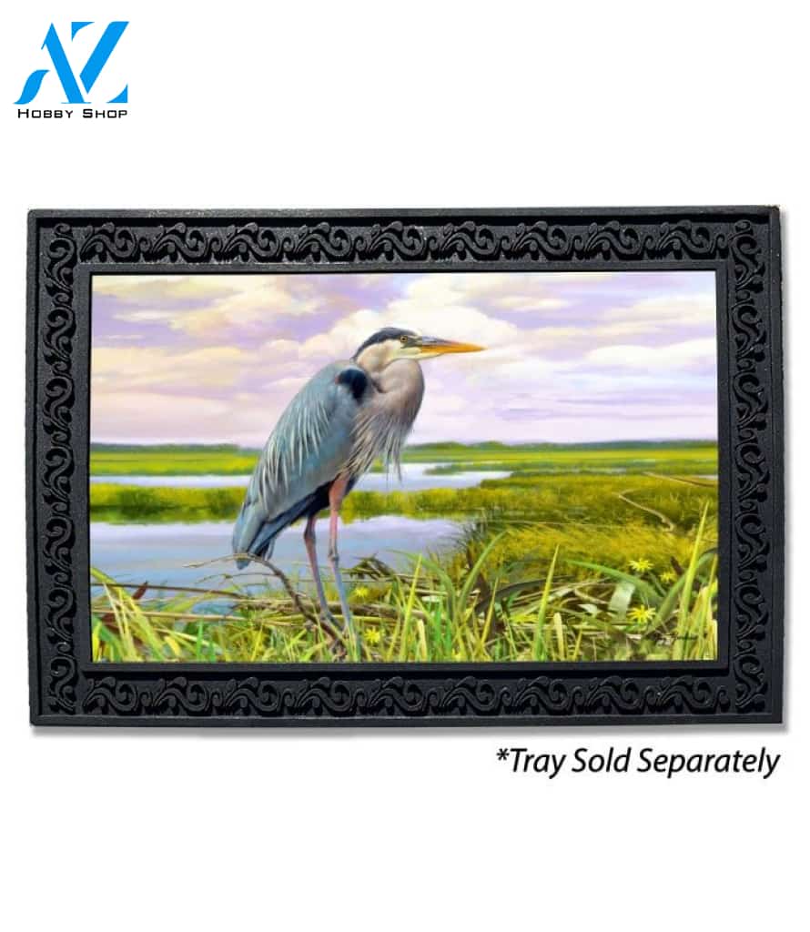Great Blue Heron Doormat - 18" x 30"