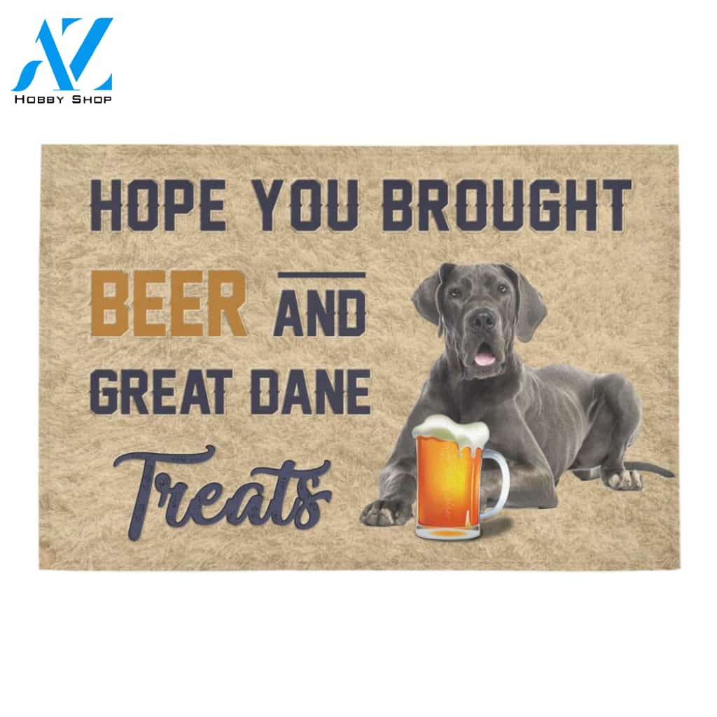 Great Dane beer doormat