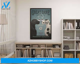 Great Dane Coffee Co Est.1965 Premium Quality - Dalmatian Black Labrador Canvas And Poster, Wall Decor Visual Art