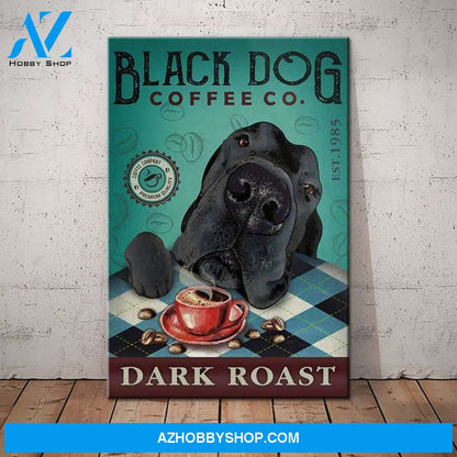 Great Dane Dog Coffee Company Canvas Wall Art, Wall Decor Visual Art