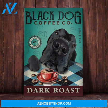 Great Dane Dog Coffee Company Canvas Wall Art, Wall Decor Visual Art