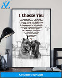 Great Dane I Choose You Bulldog Lover Dog Mom Jl Canvas And Poster Wall Decor Visual Art Mother's Day Gift