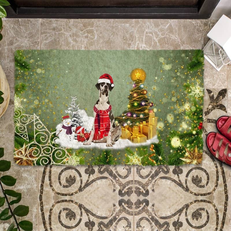 Great Dane Merry Christmas Doormat