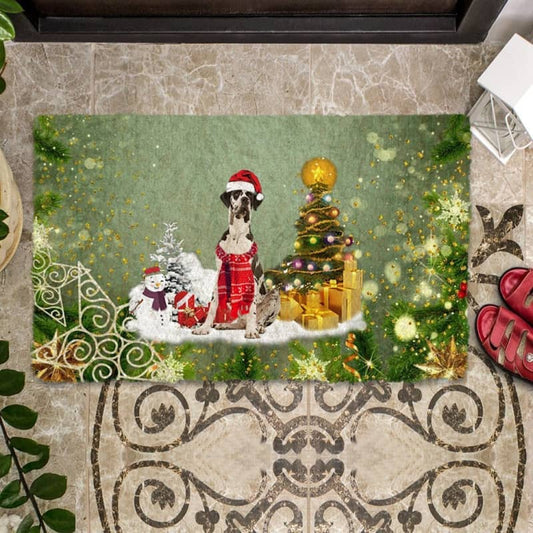 Great Dane Merry Christmas Doormat