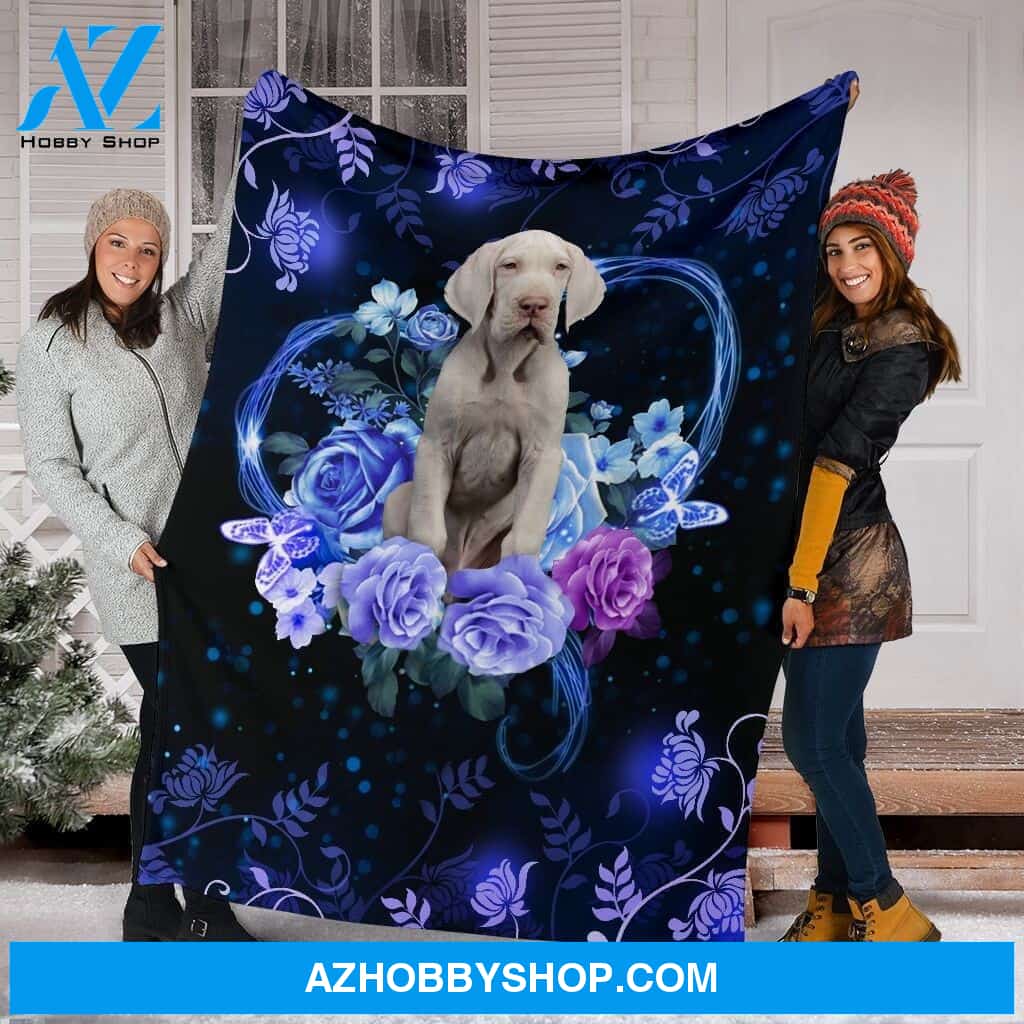 Great Dane Premium Blanket Flower Fleece Blanket