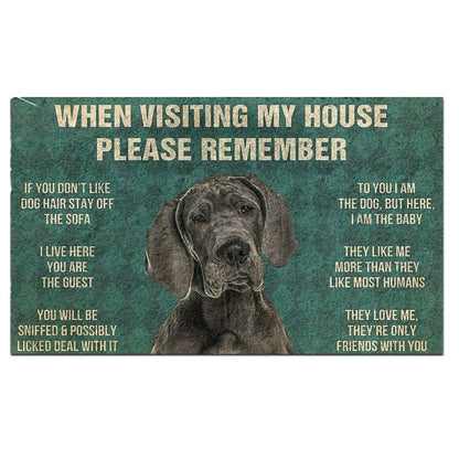 Great Dane's Rules Doormat