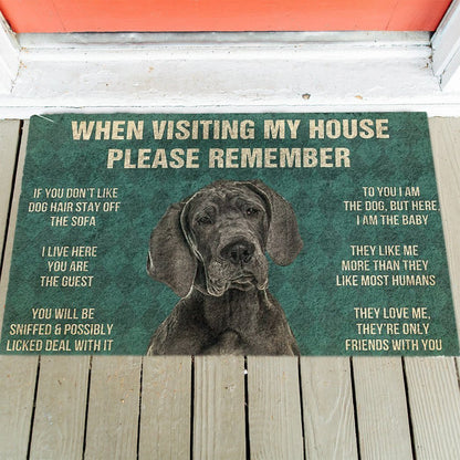 Great Dane's Rules Doormat
