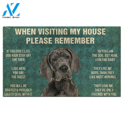 Great Dane's Rules Doormat