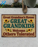 Great Grandma's House Great Grandkids Welcome Funny Indoor And Outdoor Doormat Warm House Gift Welcome Mat Birthday Gift For Friend Family