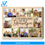 Great Grandpa Gifts My Favorite People Call Me Grandpa Photo Collage Ohcanvas