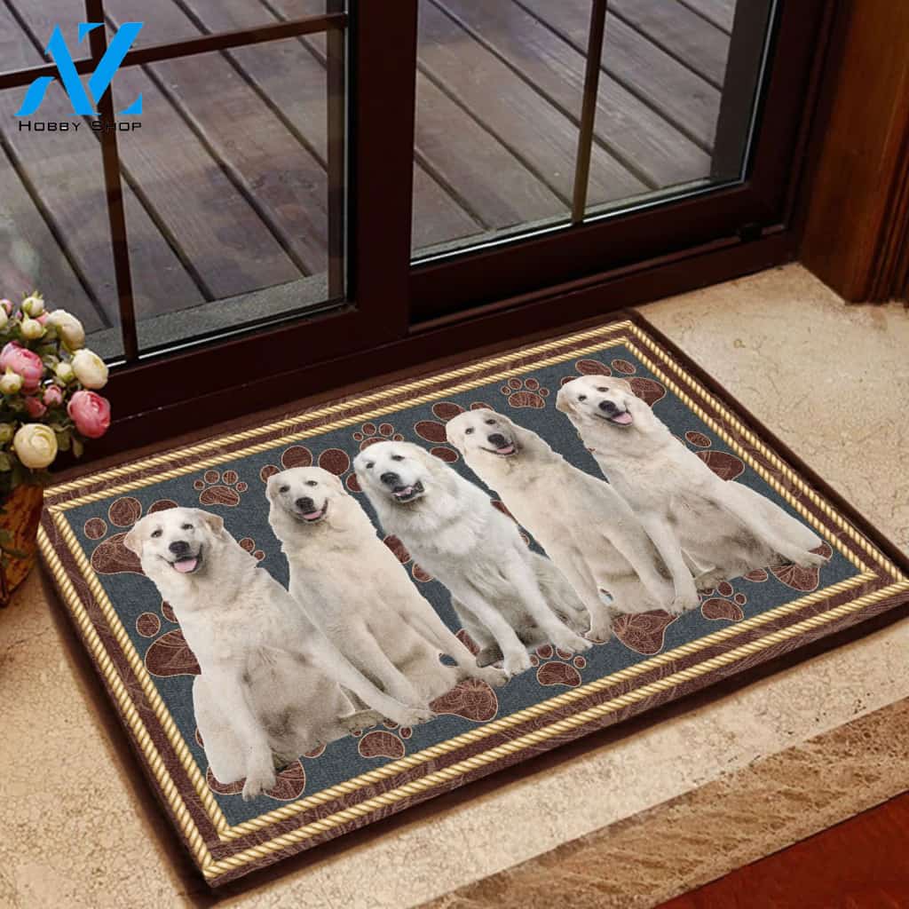 Great Pyrenees Friends T1408 - Door Mat | Welcome Mat | House Warming Gift