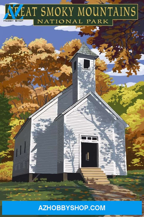 Great Smoky Mountains National Park Tennesseee Cades Cove Baptist Church