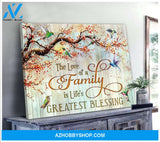 Greatest Blessing Hummingbird Premium Wall Art Canvas