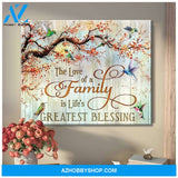 Greatest Blessing Hummingbird Premium Wall Art Canvas