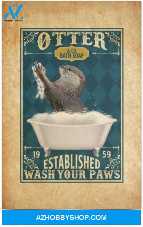 Greatest Quote Otter And Co Bath Established 1959 Soap Wash Your Paws