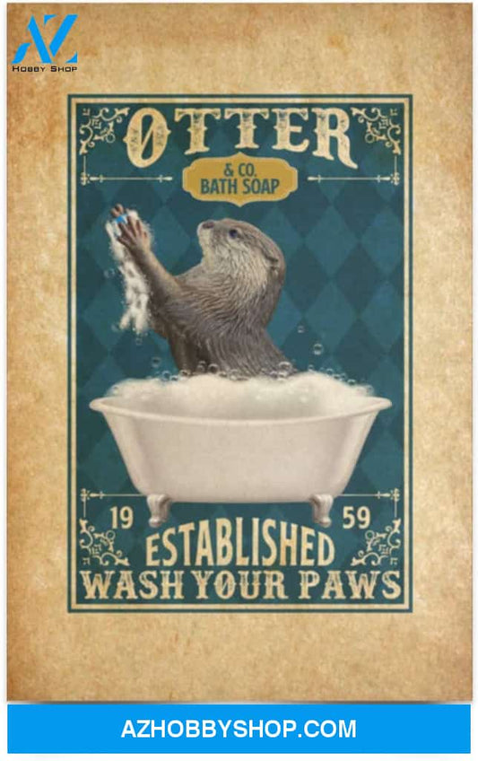 Greatest Quote Otter And Co Bath Established 1959 Soap Wash Your Paws