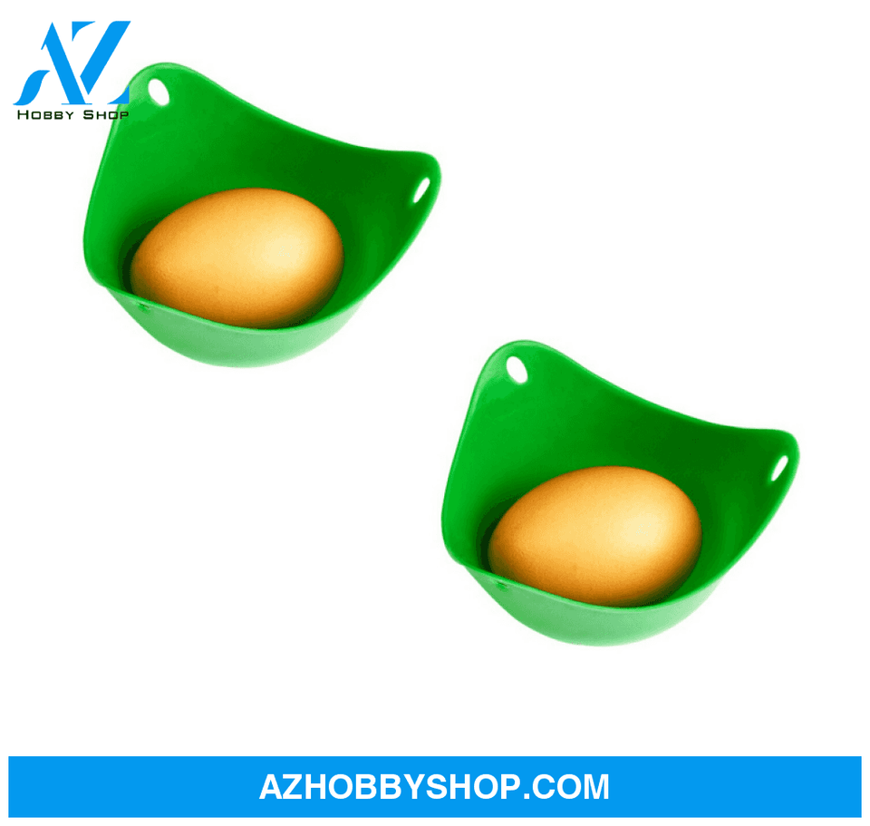 Green Silicone Egg Cooker 4 Color / 2Pc