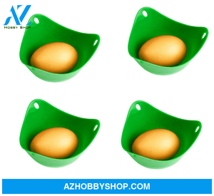 Green Silicone Egg Cooker 4 Color / 4Pcs