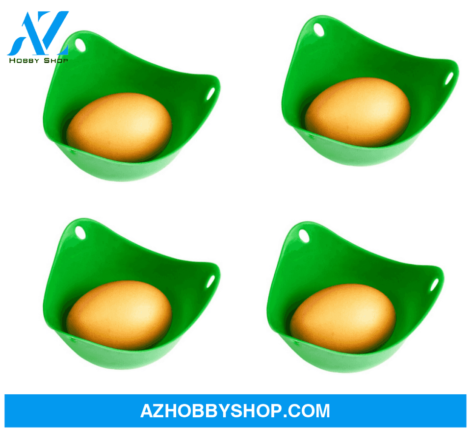 Green Silicone Egg Cooker 4 Color / 4Pcs