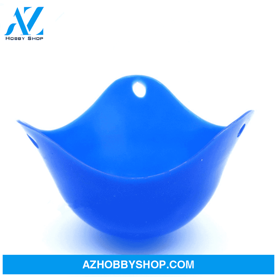 Green Silicone Egg Cooker 4 Color Blue / 1Pc