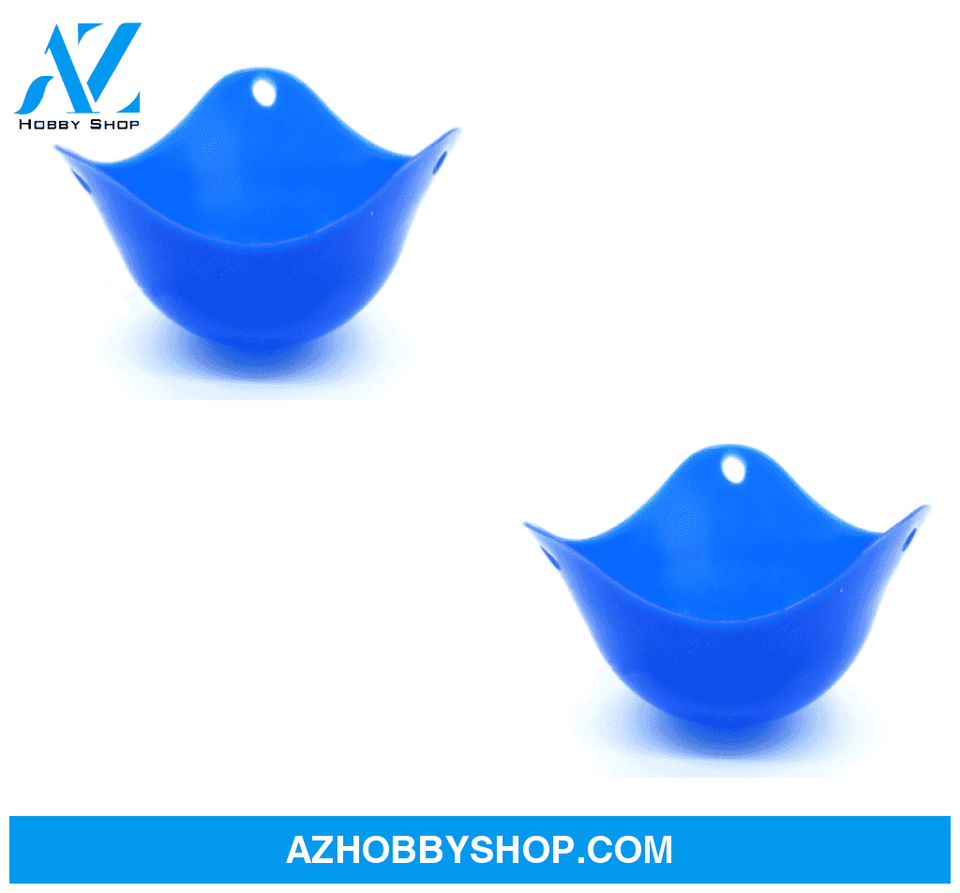 Green Silicone Egg Cooker 4 Color Blue / 2Pc