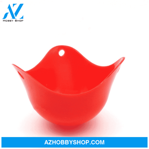 Green Silicone Egg Cooker 4 Color Red / 1Pc