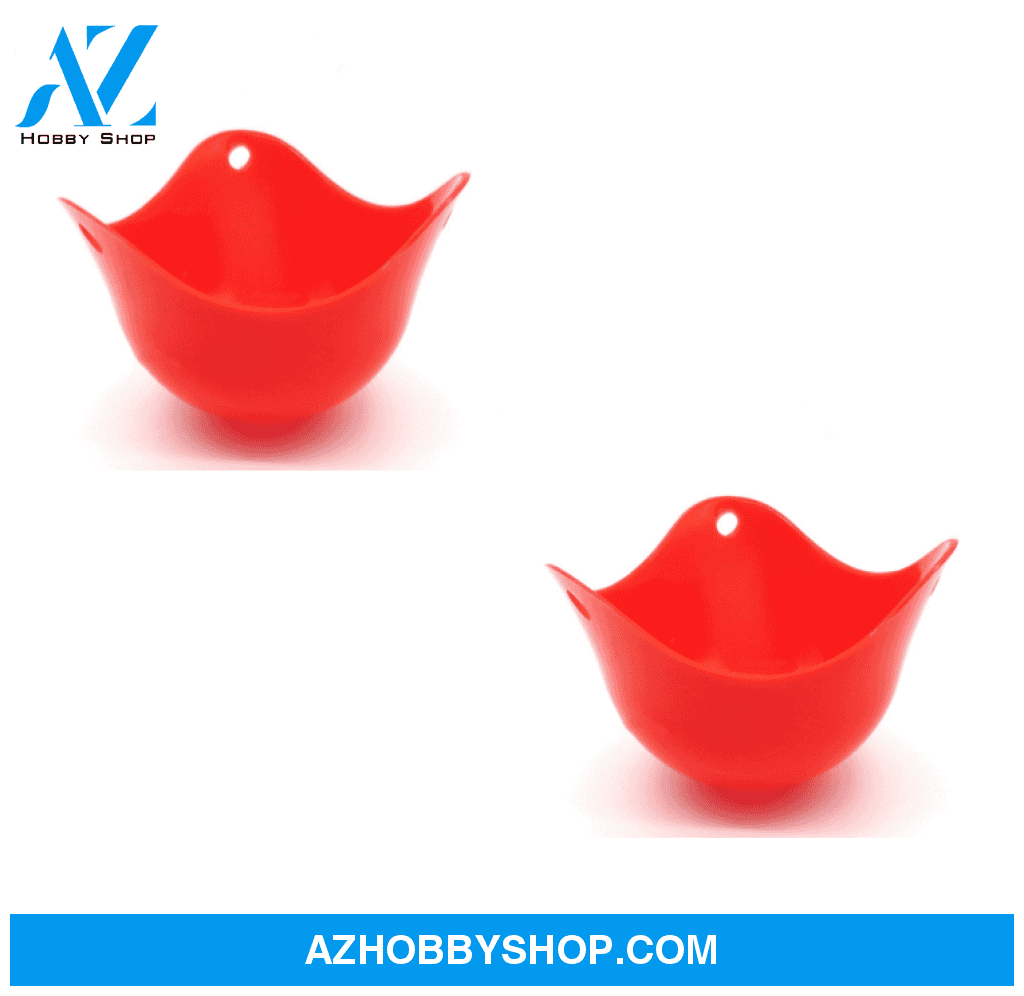 Green Silicone Egg Cooker 4 Color Red / 2Pc