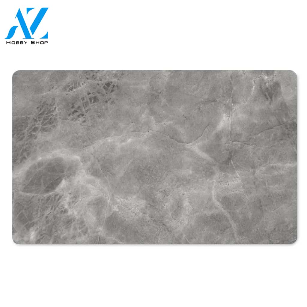 Grey Marble Door Mat