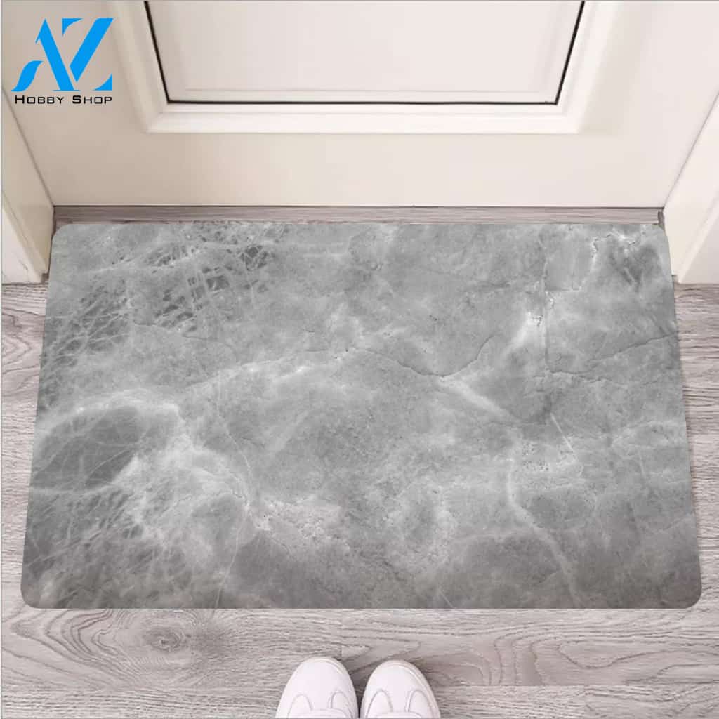 Grey Marble Door Mat
