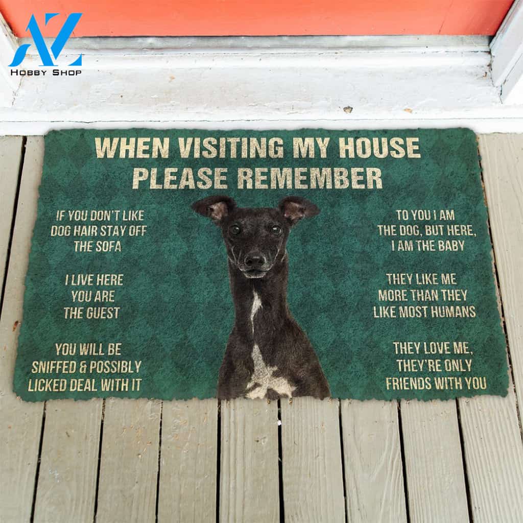 Greyhound funny doormat