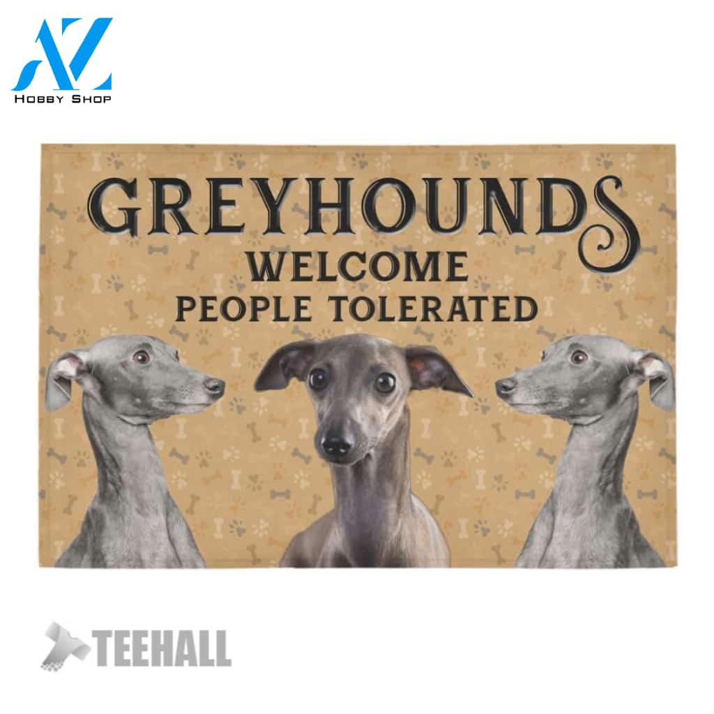 Greyhound Welcome Doormat - Welcome Mat - Home Decor