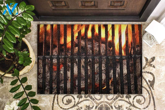 Grilling Funny Indoor And Outdoor Doormat Warm House Gift Welcome Mat Gift For Friend Family Birthday Gift