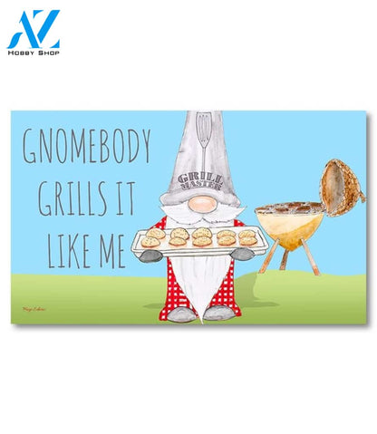 Grilling Gnome Doormat - 18" x 30"
