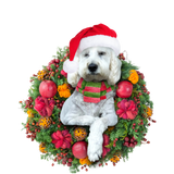 Godmerch- Ornament- Groodle Christmas Ornament, Happy Christmas Ornament, Car Ornament